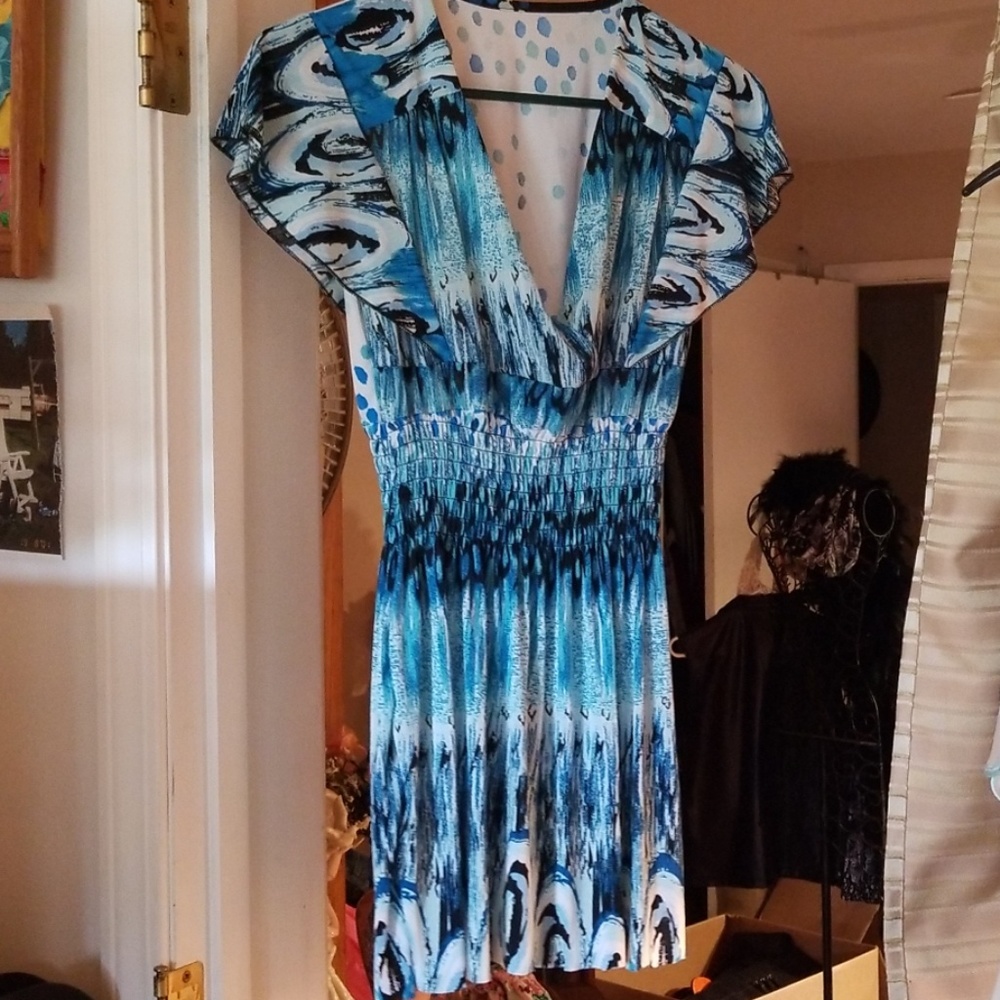 Multi colored mini dress